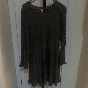 Atmosphere Gray Long Sleeve Dress